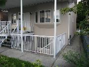 Private entrance with gate